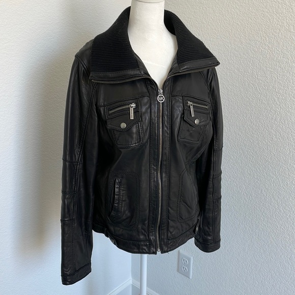 Michael Kors leather jacket - Picture 1 of 12